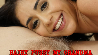 Granddaughter helps this lusty granny get wet by licking her hairy pussy